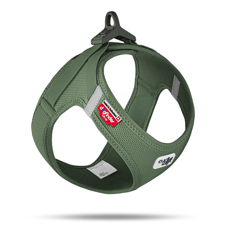 Curli Clasp Air Mesh Dog Harness Small Moss