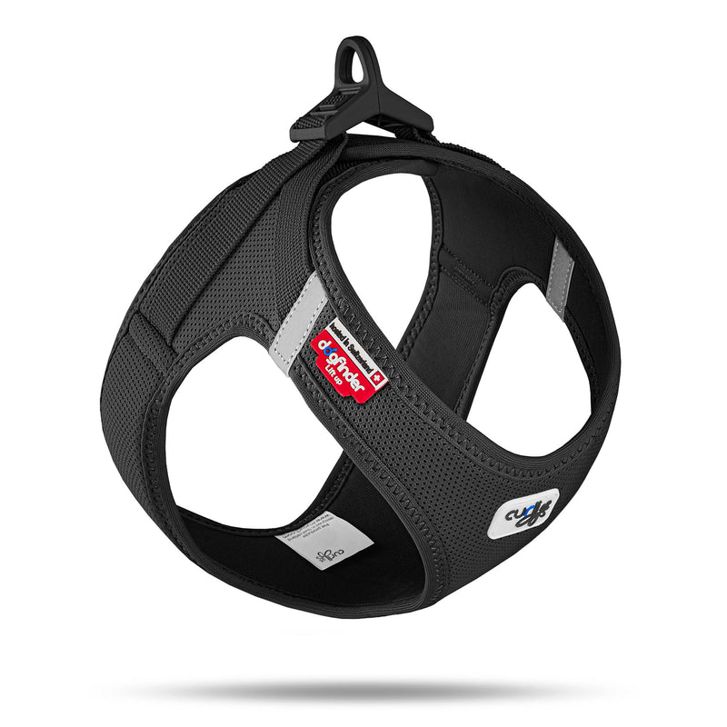 Curli Clasp Air Mesh Dog Harness Small Black