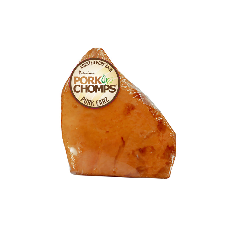 Pork Chomps Roasted Ear-shaped Pork Skin, 1 count Dog Chew