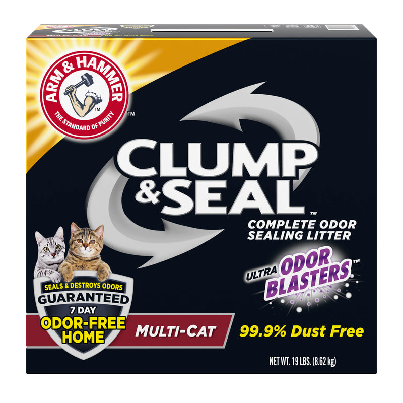 ARM & HAMMER Clump & Seal Litter, Multi-Cat, 19 lb