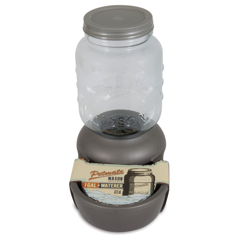 Petmate 1-Gallon Mason Jar Gravity Pet Waterer