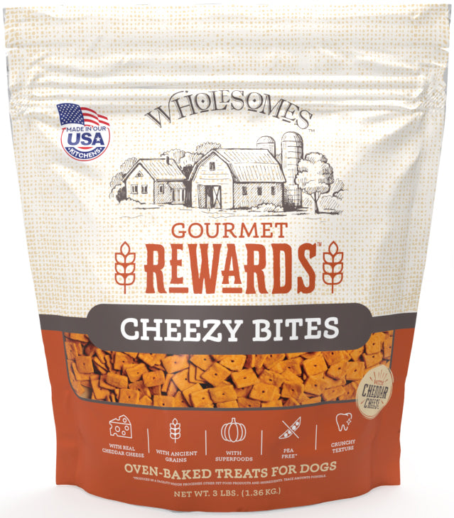 Wholesomes Gourmet Rewards Cheezy Bites Biscuit Dog Treats