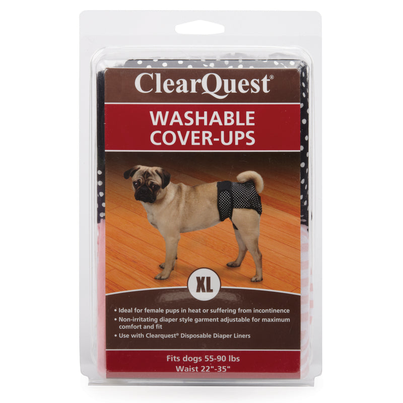 Clear Quest Washable Cover-Up XL 2Pk Black/Pink