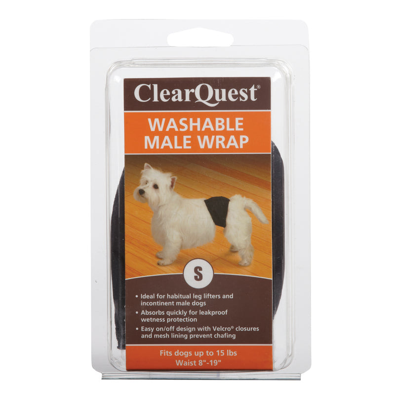 Clear Quest Washable Male Wrap Small Black