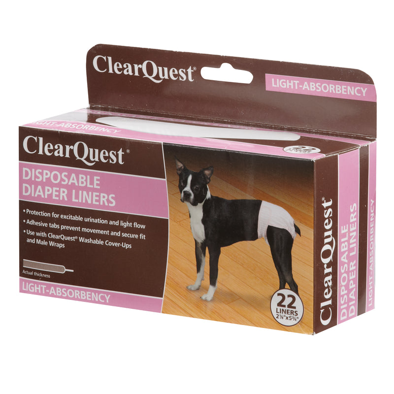 Clear Quest Disposable Diaper Liner 22Pk Light