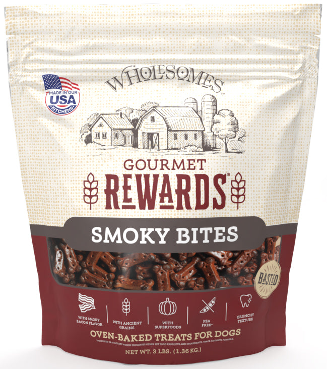 Wholesomes Gourmet Rewards Smoky Bites Biscuit Dog Treats