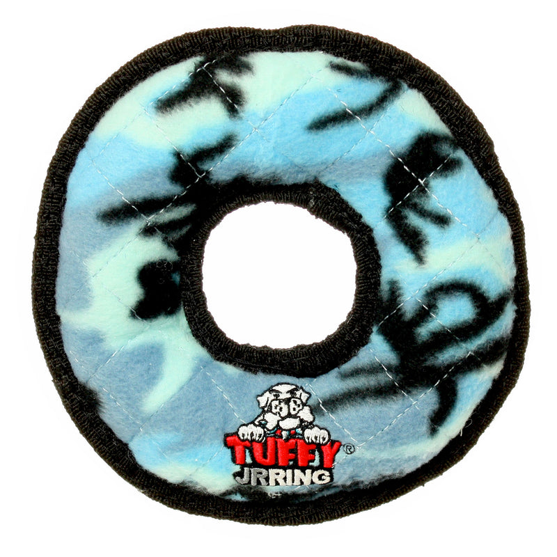 Tuffy Jr Ring Camo Blue, Dog Toy