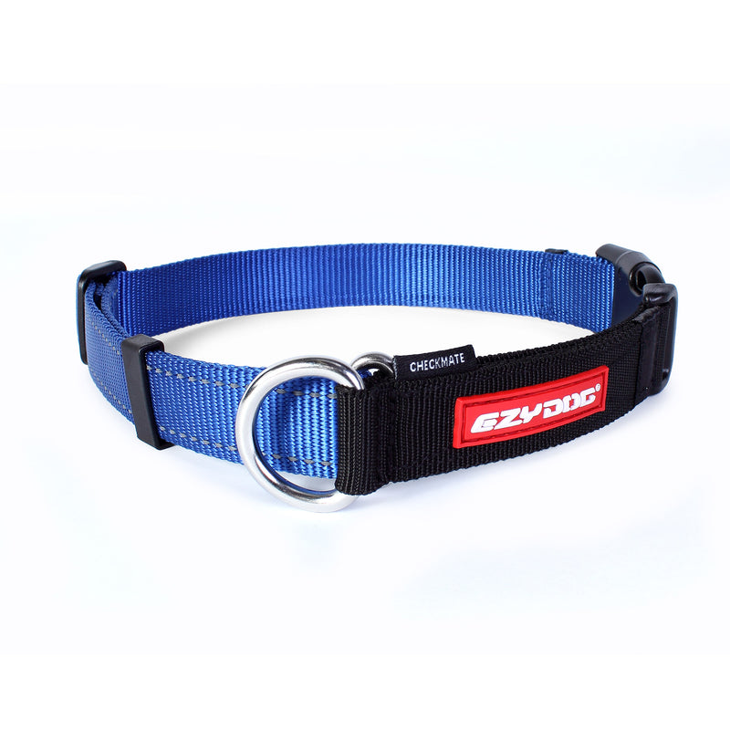 EzyDog Checkmate Dog Collar - Blue