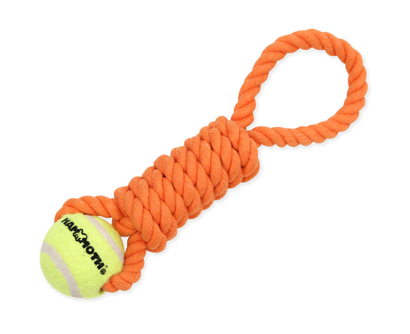 Mammoth Pet Mini 10-in Twister Pull Tug with Mini Ball Dog Toy