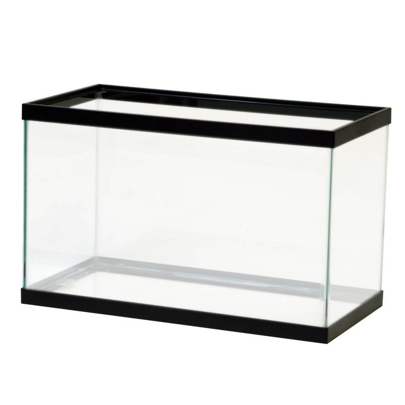 Aqueon Standard Glass Rectangle Aquarium Clear Silicone Black 10