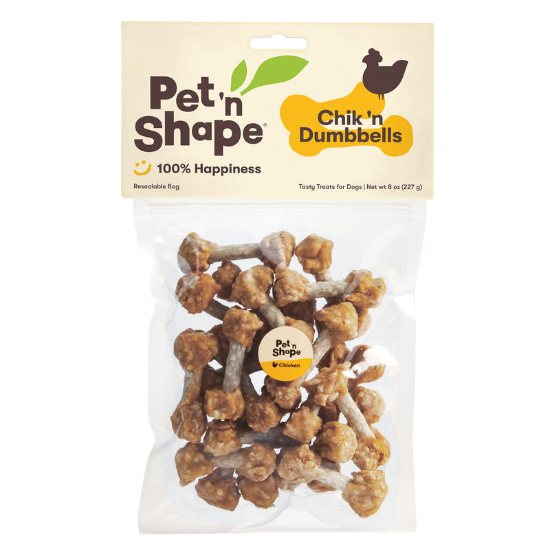 Pet 'n Shape Chik 'n Dumbbells Dog Treat 8oz