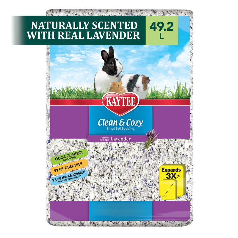 Kaytee Clean & Cozy Lavender Small Animal Pet Bedding 49.2 Liters