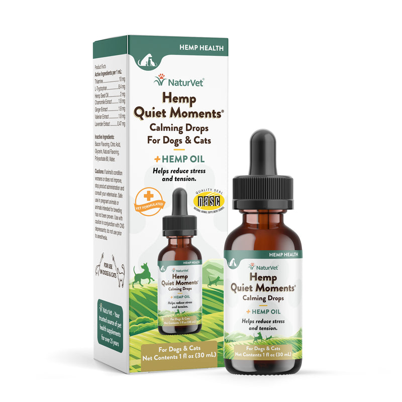 NaturVet Hemp Quiet Moments Calm Drops