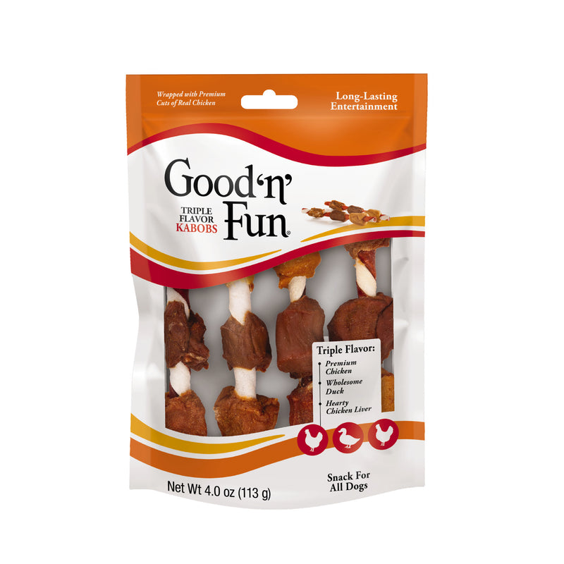 Good 'n' Fun Triple Flavor Kabobs Dog Treats