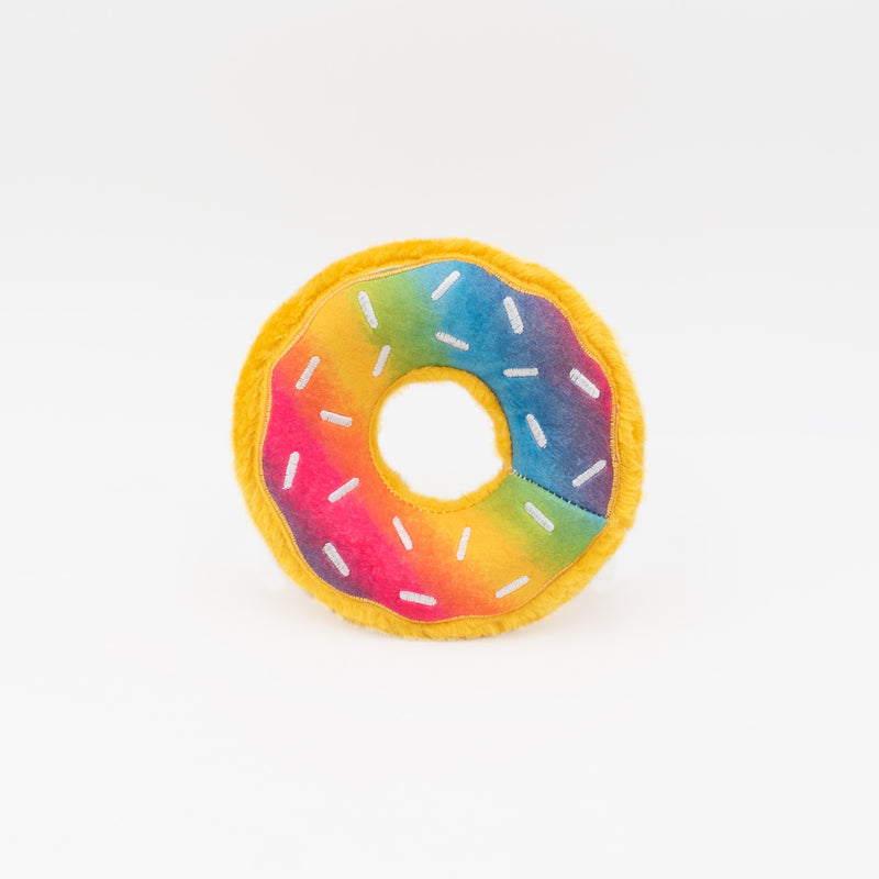 ZippyPaws Donutz Dog Toy, Rainbow