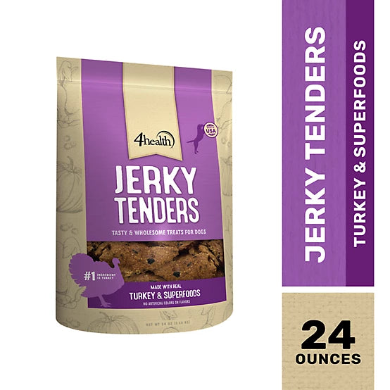 4health Turkey Flavor Jerky Tenders Dog Treats, 24 oz.