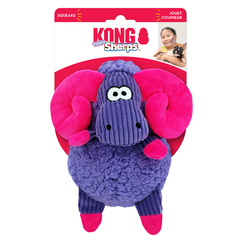 KONG Sherps™ Floofs Big Horn Medium Dog Toy