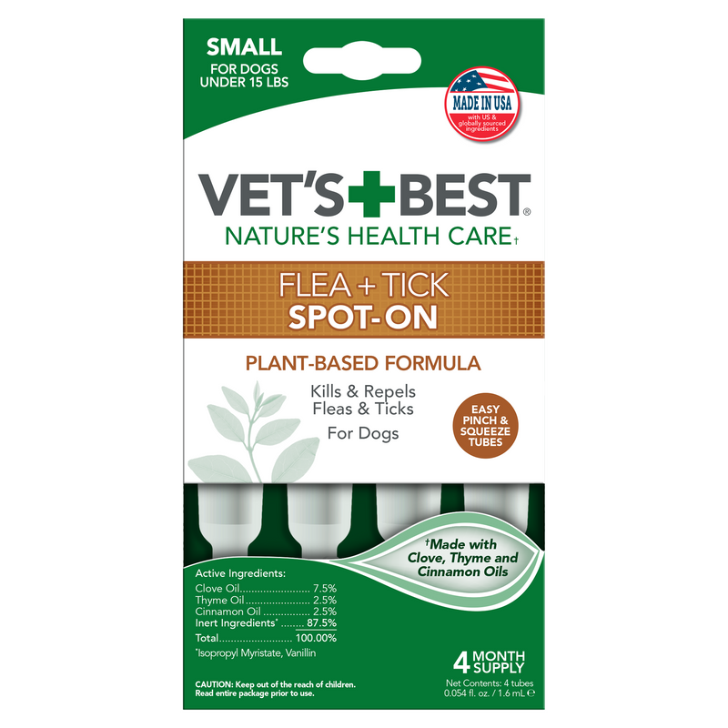 Vet's Best Flea and Tick Spot-On Small 4ct.