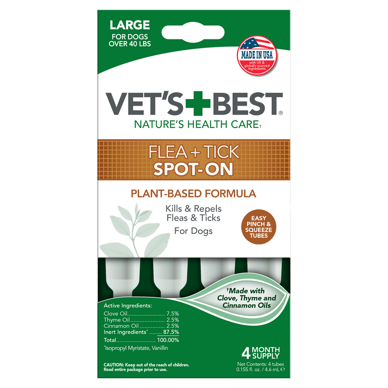 Vet's Best Flea and Tick Spot-On Large 4ct.