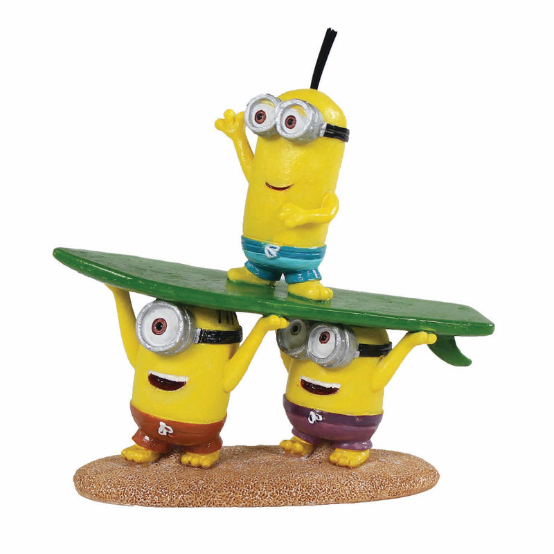 Penn-Plax Minions Officially Licensed Fish Tank and Aquarium Ornament – Beach Buddies Small