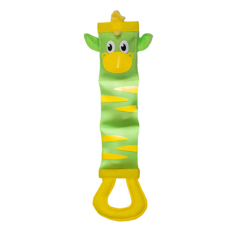 Outward Hound Firehose Fecth Zebra Dog Toy Green Large