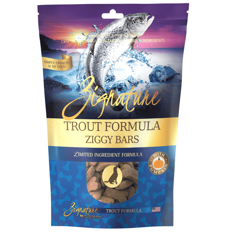 Zignature Trout  Biscuit Treats For Dog, 12oz