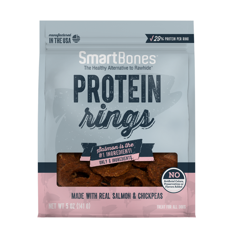 SmartBones Protein Rings Salmon & Chickpea 5oz