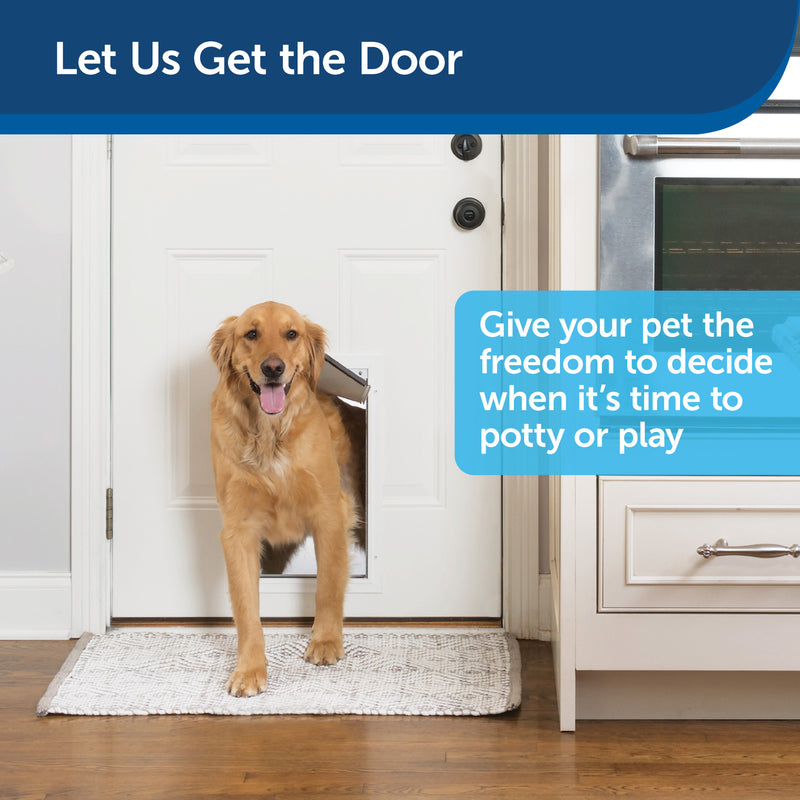 PetSafe® Freedom Aluminum Pet Door Medium, White