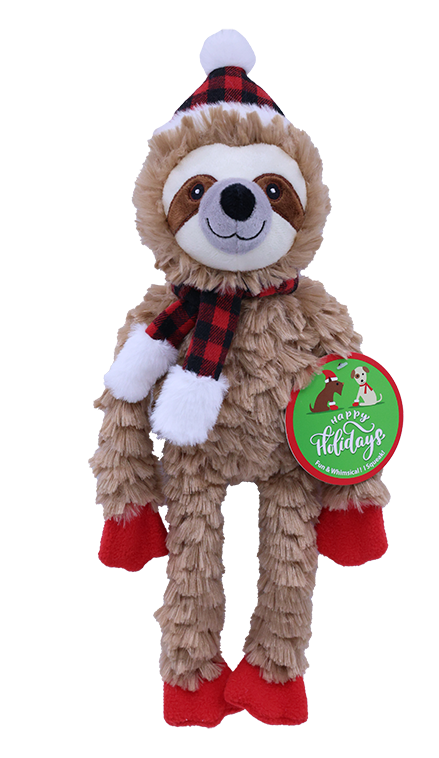 Sloth Holiday Dog Toy