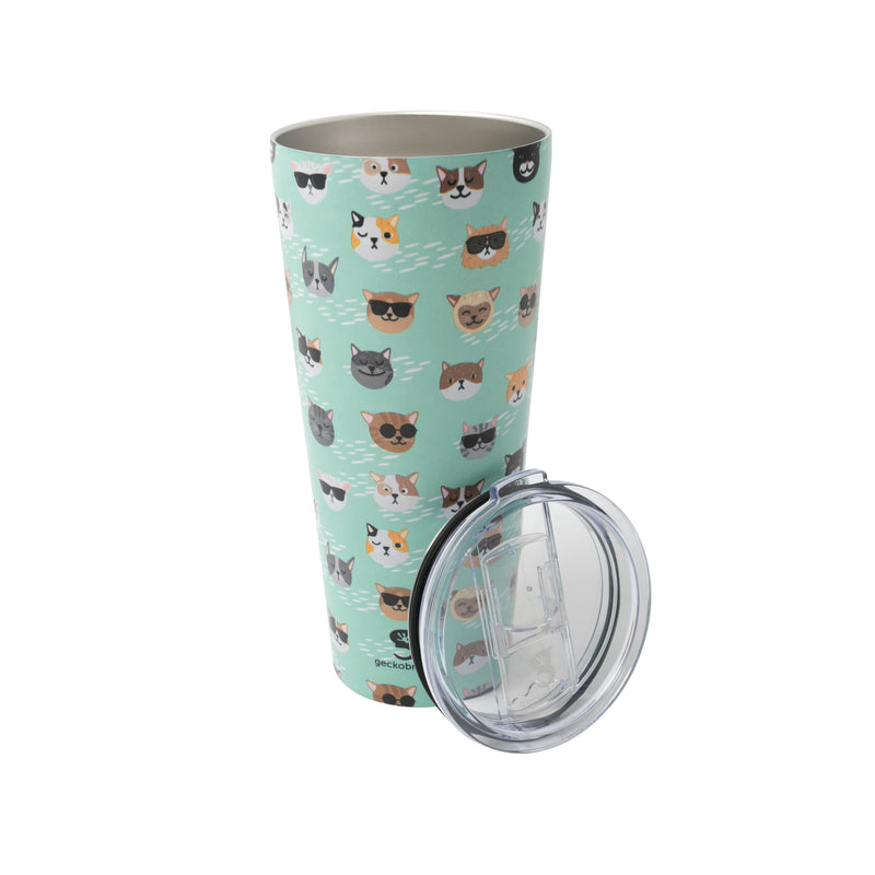 Geckobrands 30 oz Tumbler - Summer Cat