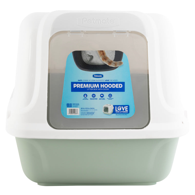 Premium Hooded Cat Litter Box with door