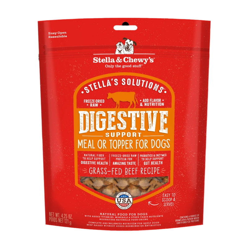 Stella & Chewy's Stella's Solutions Digestive Boost Freeze-Dried Raw Grass-Fed Beef Dinner Morsels Dog Food