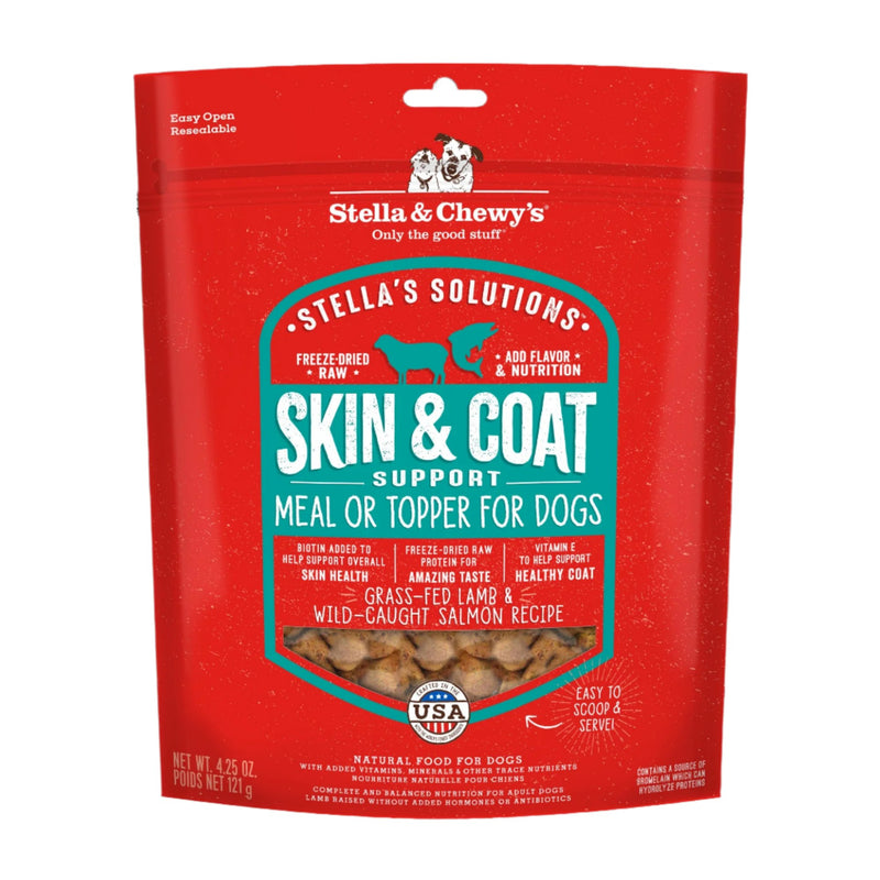 Stella & Chewy's Stella's Solutions Skin & Coat Boost Freeze-Dried Raw Grass-Fed Lamb & Wild-Caught Salmon Dinner Morsels Dog Food