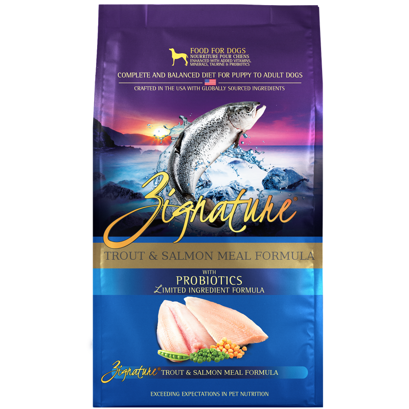 Zignature Trout Formula Dry Dog Food, 25lb