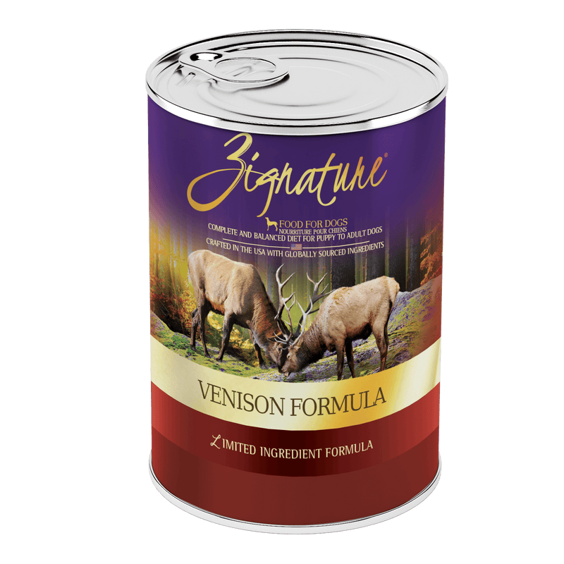 Zignature Venison Formula For Dog Canned Food, 13oz