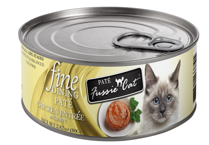 Fussie Cat Fine Dining Pate Chicken Entree Wet Cat Food, 2.82oz