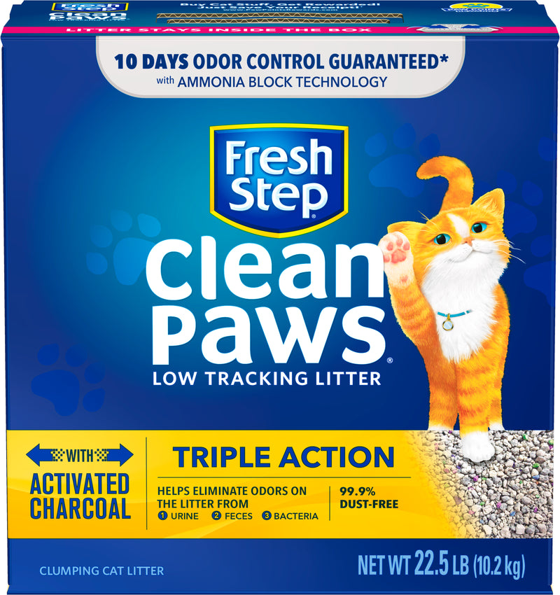 Fresh Step Clean Paws Low Tracking Triple Action Litter