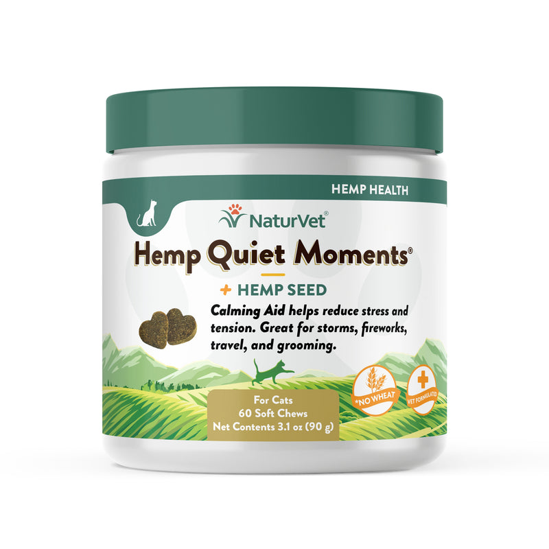 NaturVet Hemp Quiet Moments Soft Chews for Cats