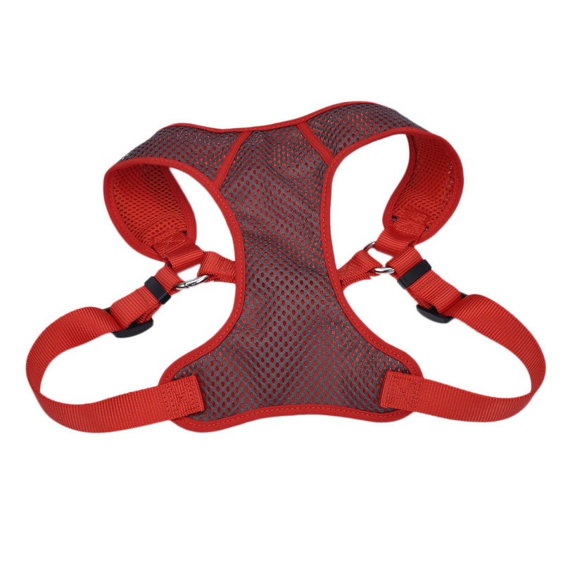 Comfort Soft® Sport Wrap Adjustable Dog Harness, Grey with Red, Large - 1" x 28"-36"