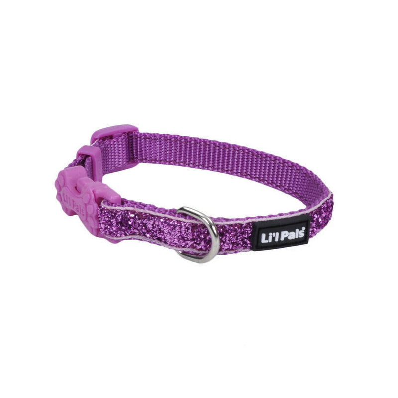 Li'l Pals® Adjustable Dog Collar with Glitter Overlay