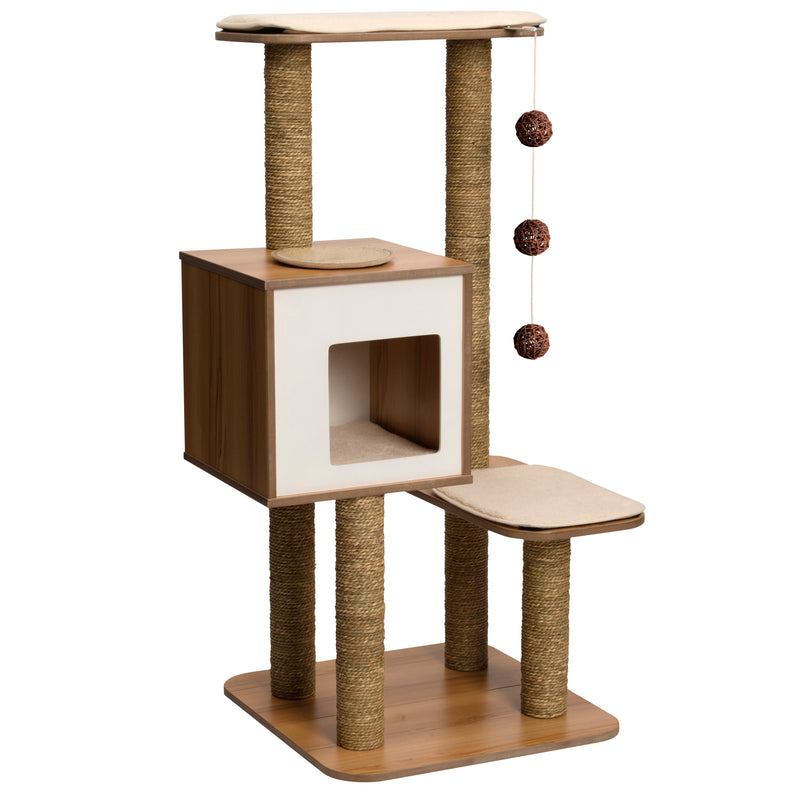 Catit Vesper Cat Furniture, V-High Base, Walnut