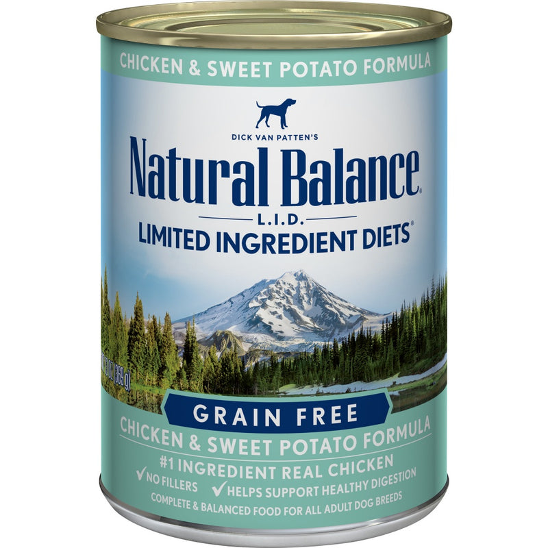 Natural Balance Limited Ingredient Grain Free Chicken & Sweet Potato Recipe Wet Canned Dog Food