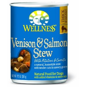 Wellness Grain Free Natural Venison & Salmon Stew with Potato and Carrots Wet Canned Dog Food