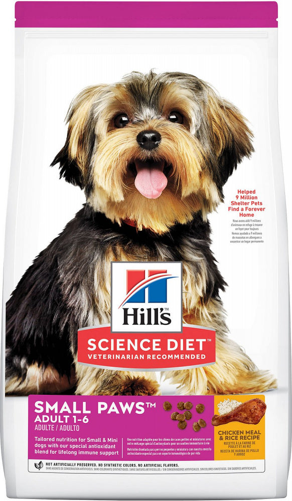 Hill's Science Diet Adult Small Paws Chicken Meal & Rice Recipe Dry Dog Food