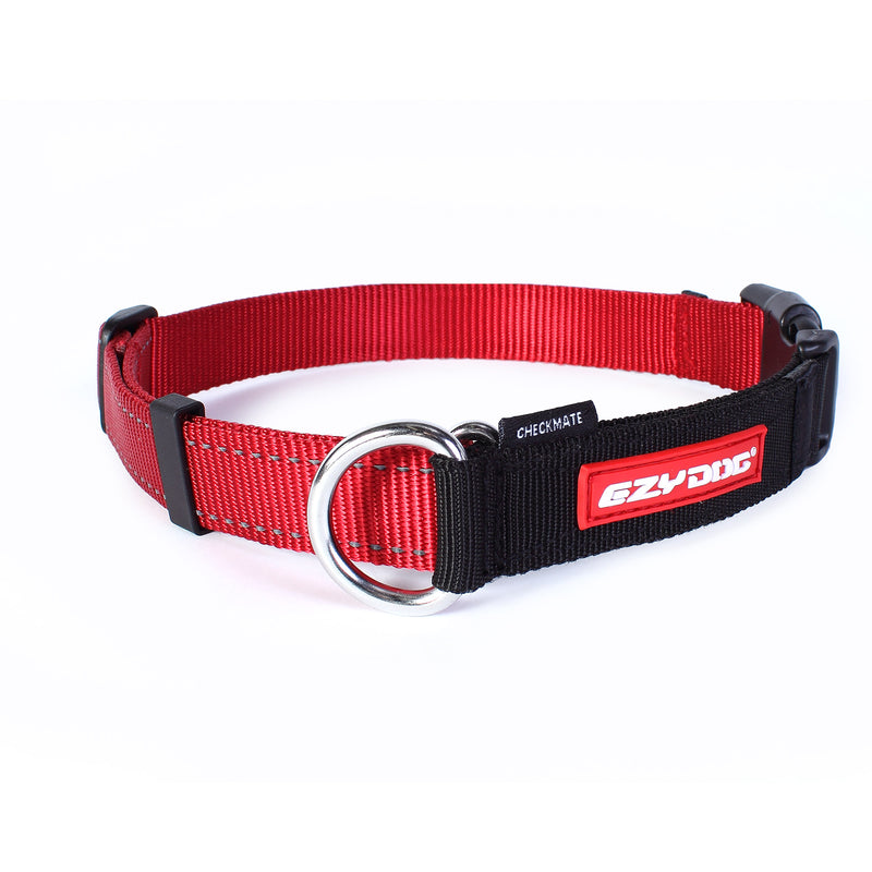 EzyDog Checkmate Dog Collar, Red