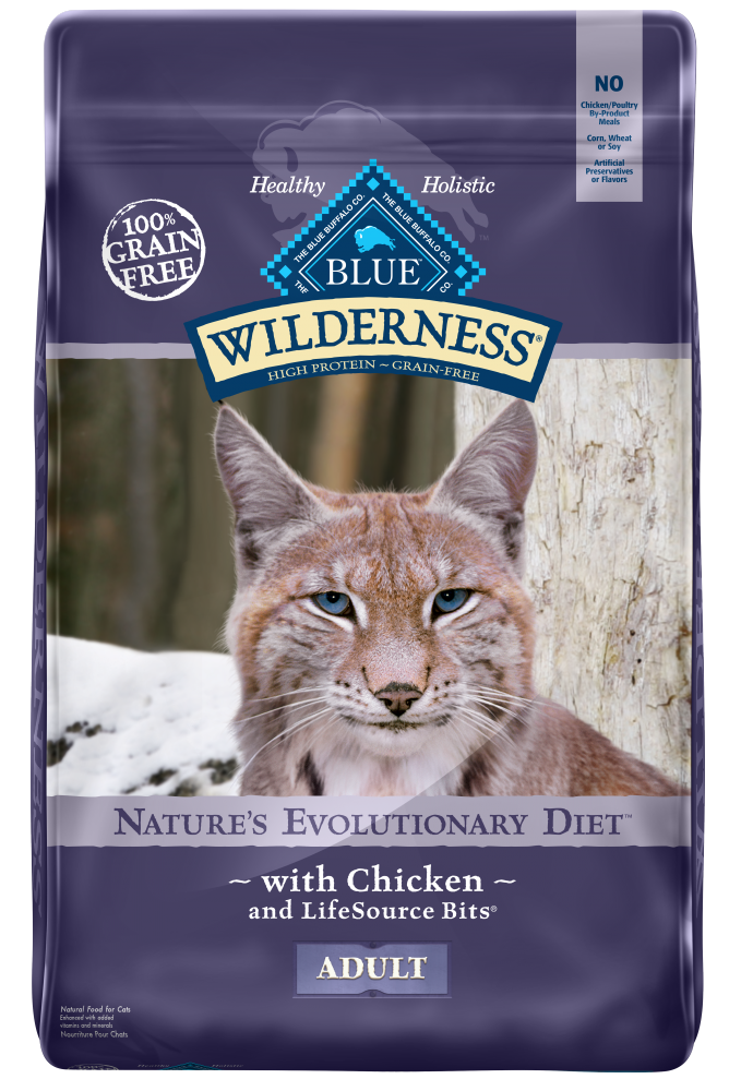 Blue Buffalo Wilderness High-Protein Grain-Free Adult Chicken Recipe Dry Cat Food