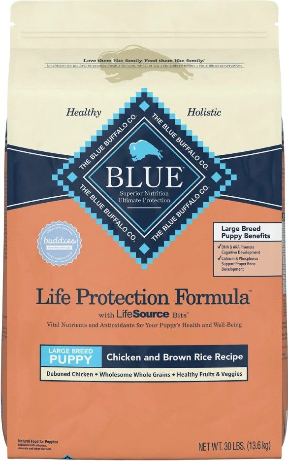 Blue Buffalo Life Protection Formula Large Breed Puppy Chicken & Brown Rice Recipe Dry Dog Food