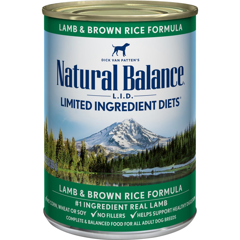 Natural Balance Limited Ingredient Lamb & Brown Rice Recipe Wet Canned Dog Food