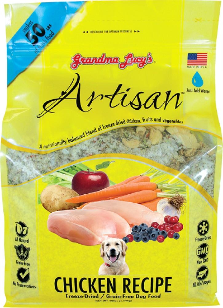 Grandma Lucy's Artisan Grain Free Chicken Freeze Dried Dog Food