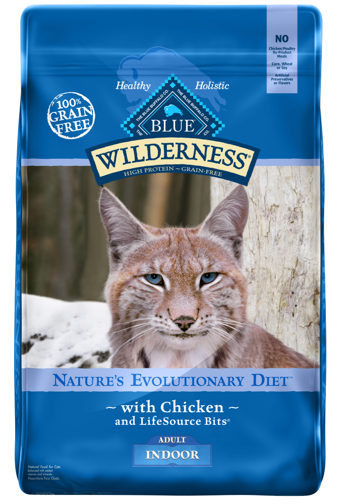 Blue Buffalo Wilderness High-Protein Grain-Free Indoor Adult Chicken Recipe Dry Cat Food